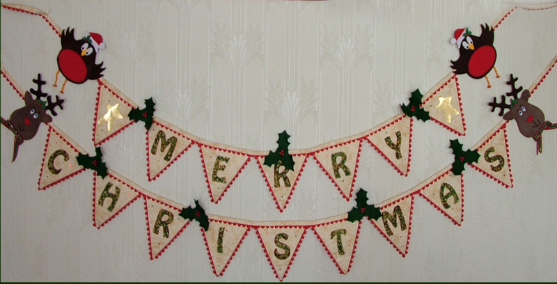 Merry christmas deals bunting